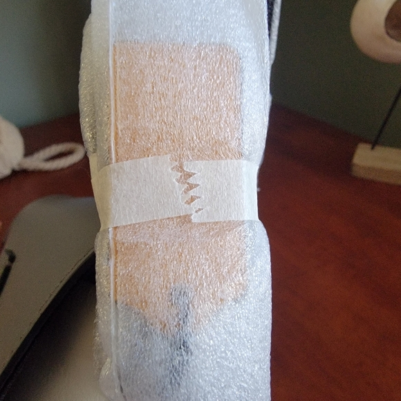 NWT Coach Small Track Flap Crossbody White Gray Colorblock Leather C4160 - Picture 6 of 16